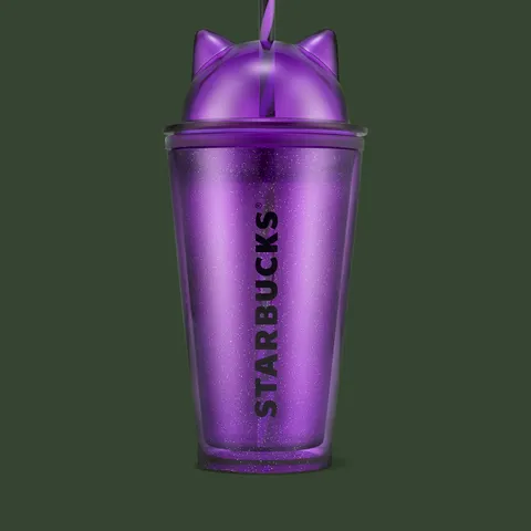 Cold Cup Cat Ears Purple 16oz — Starbucks