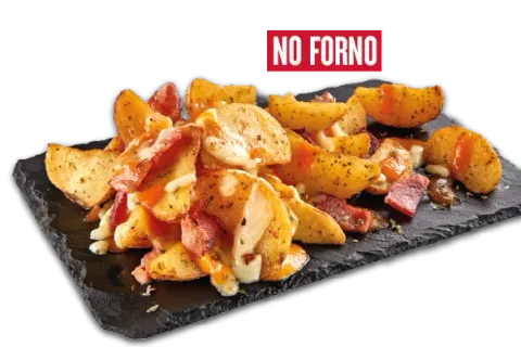Batatas Rústicas com Queijo e Bacon — Pizza Hut