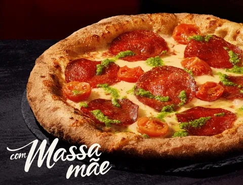 Pizza Pesto e Chouriço — Telepizza