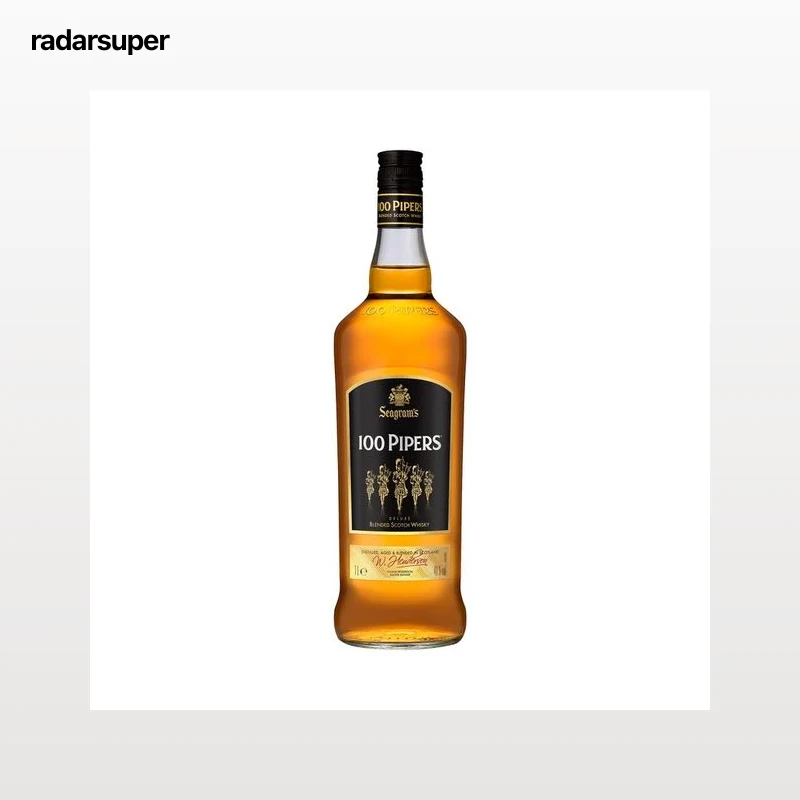 100 PIPERS Whisky blended escocés botella 1 l.