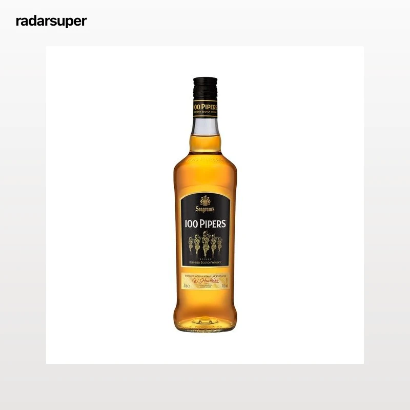 100 PIPERS Whisky blended escocés botella 70 cl.