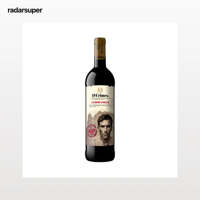 19 CRIMES. Vino tinto Tempranillo botella 75 cl.