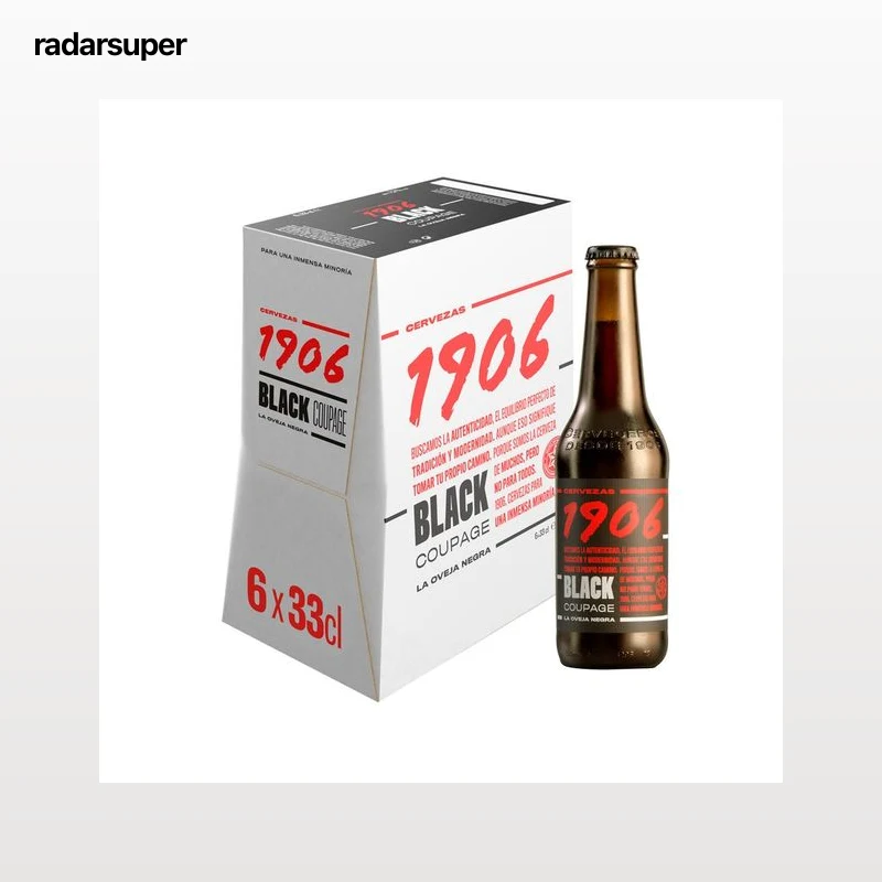 1906 BLACK COUPAGE Cervezas negras extra pack 6 uds. x 33 cl.