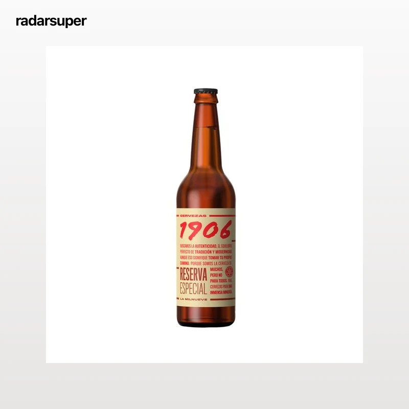 1906 Cerveza reserva especial botella 50 cl.