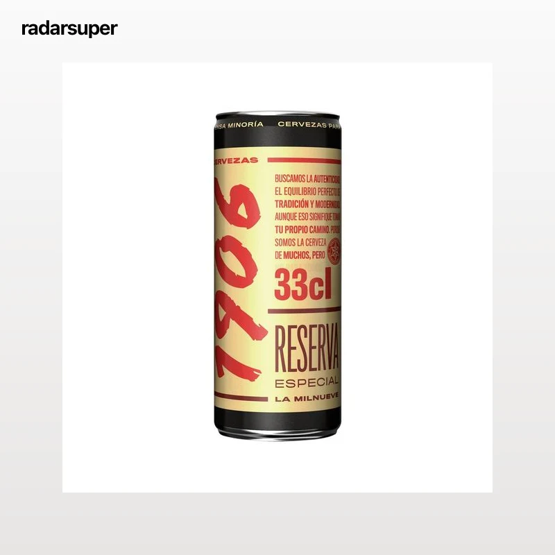 1906 Cerveza reserva especial lata 33 cl.