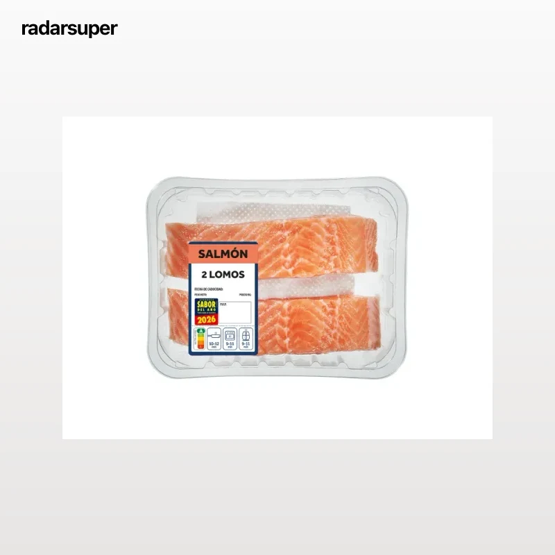 2 porciones de salmón