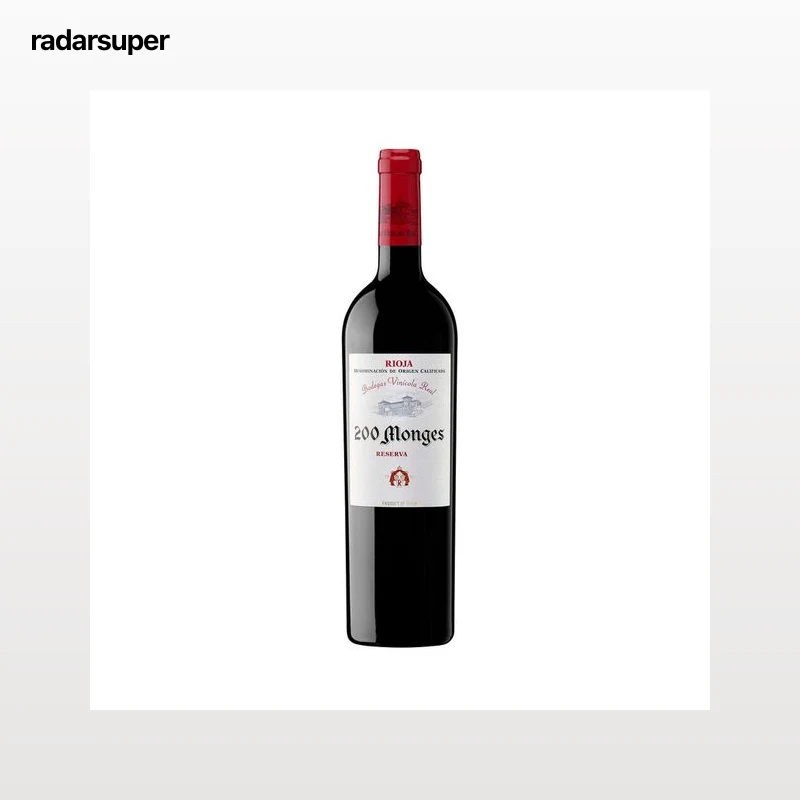 200 MONGES  Vino tinto reserva con D.O. Ca. Rioja botella de 75 cl.