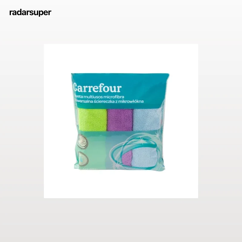 3 Bayetas Multiusos de Microfibra  Carrefour   - Colores surtidos
