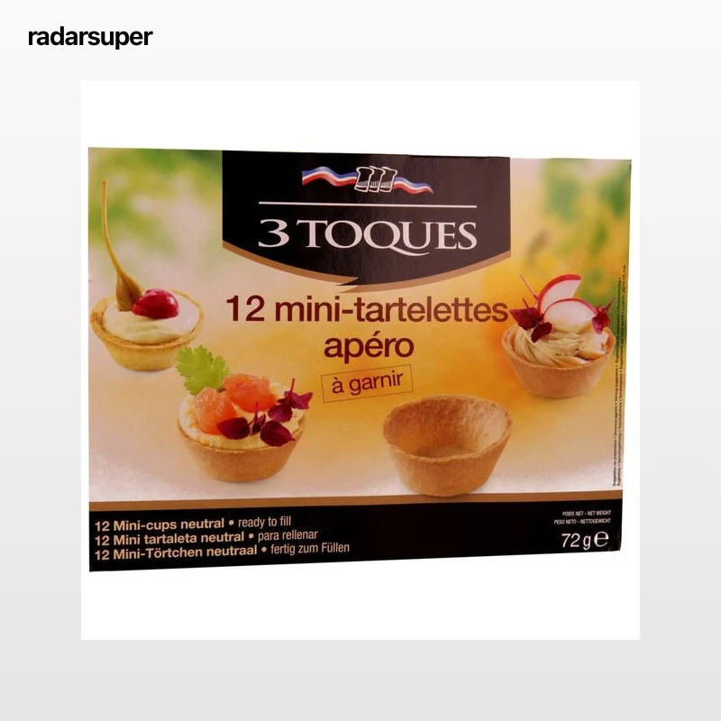 3 TOQUES Mini tartaletas 72 g.