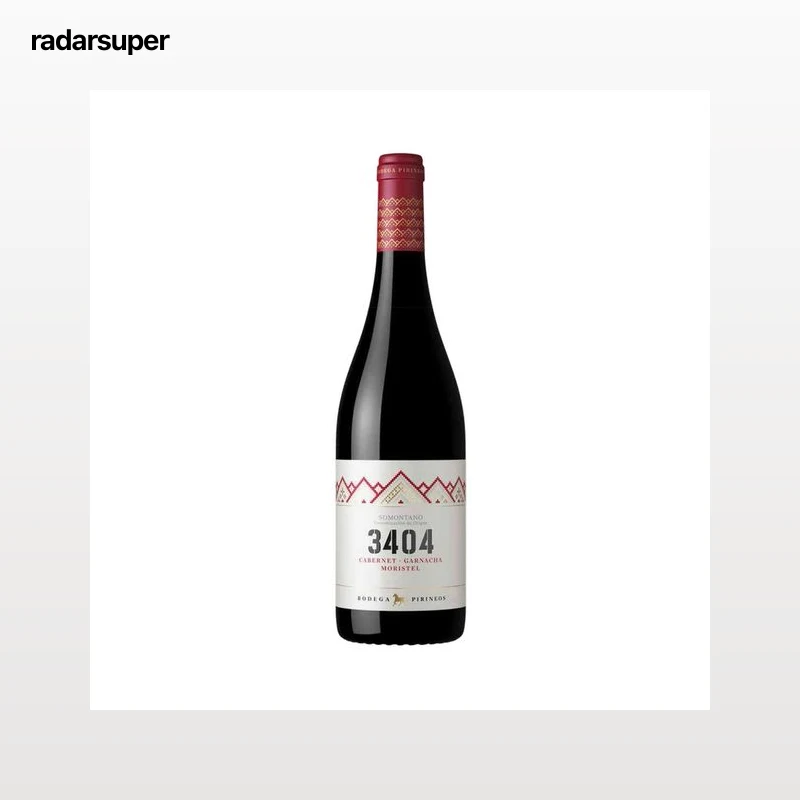 3404  Vino tinto con D.O. Somontano botella de 75 cl.