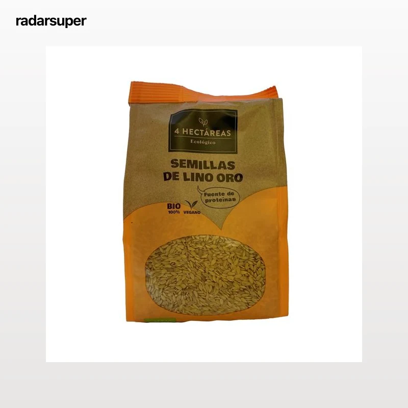 4 HECTÁREAS Bio Semillas de lino dorado 250 g