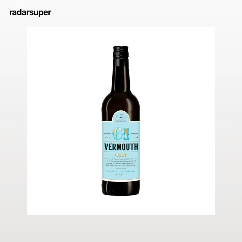 61 Vermouth elaborado con uvas variedad Verdejo botella 75 cl.