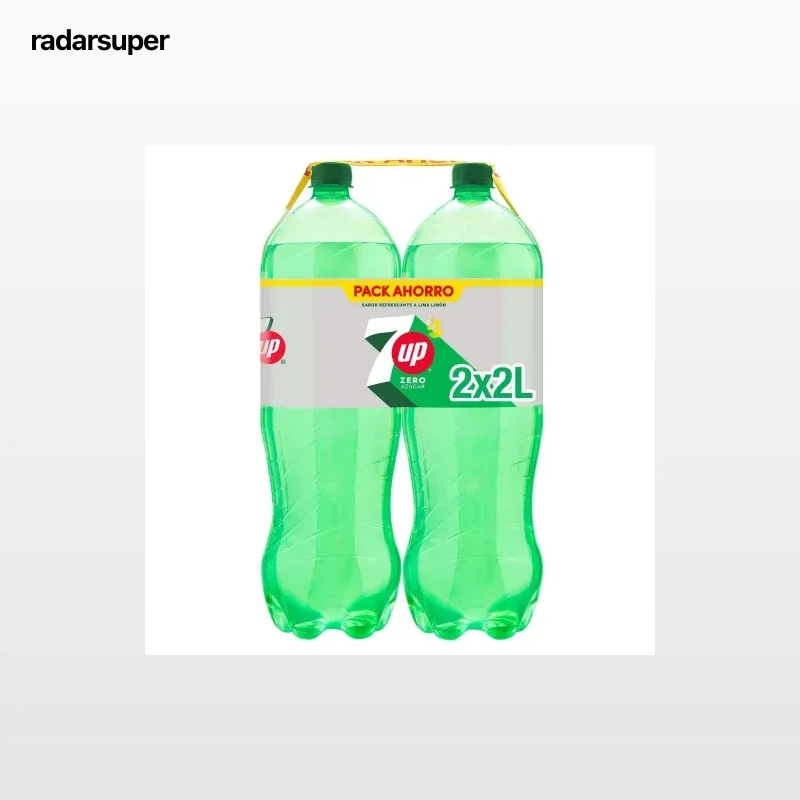 7UP Zero de lima-limón sin azúcar pack 2 botellas 2 l.