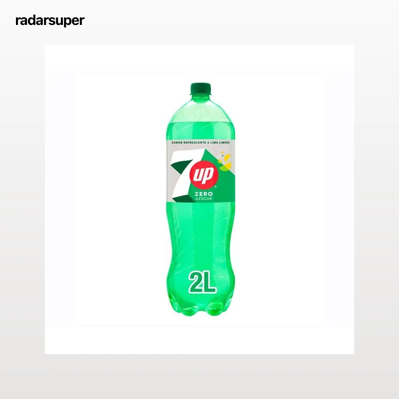 7UP Zero  Refresco de lima limón en  botella de 2 l.