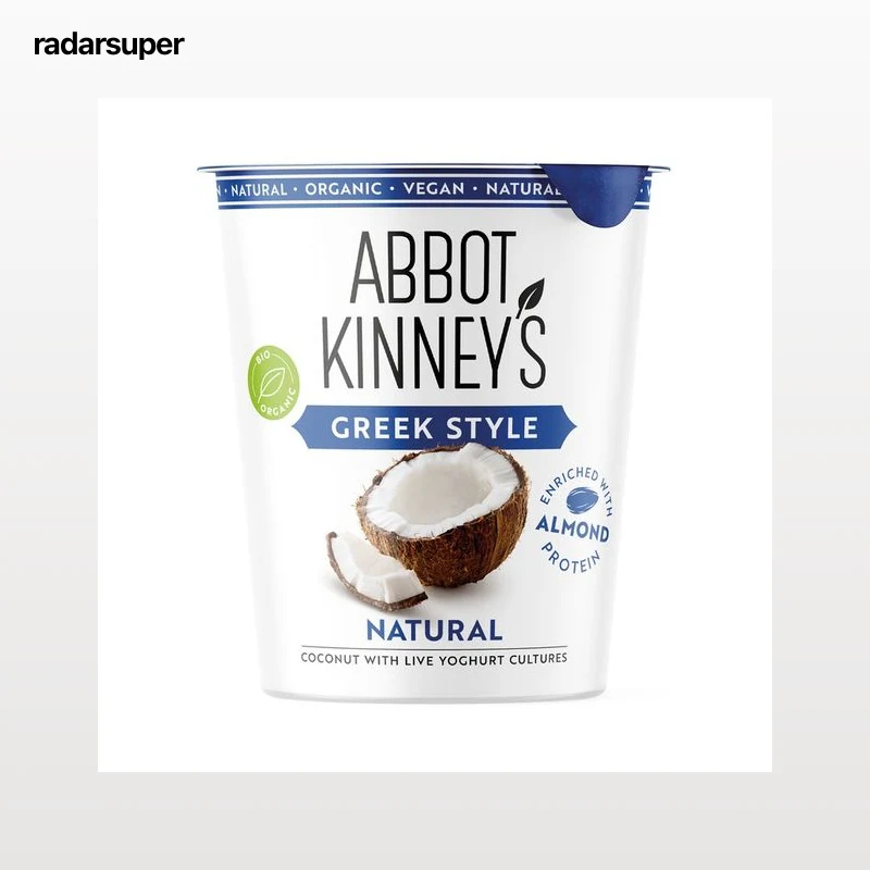 ABBOT KINNEY´S Postre estilo griego de coco ecológico 350 g.