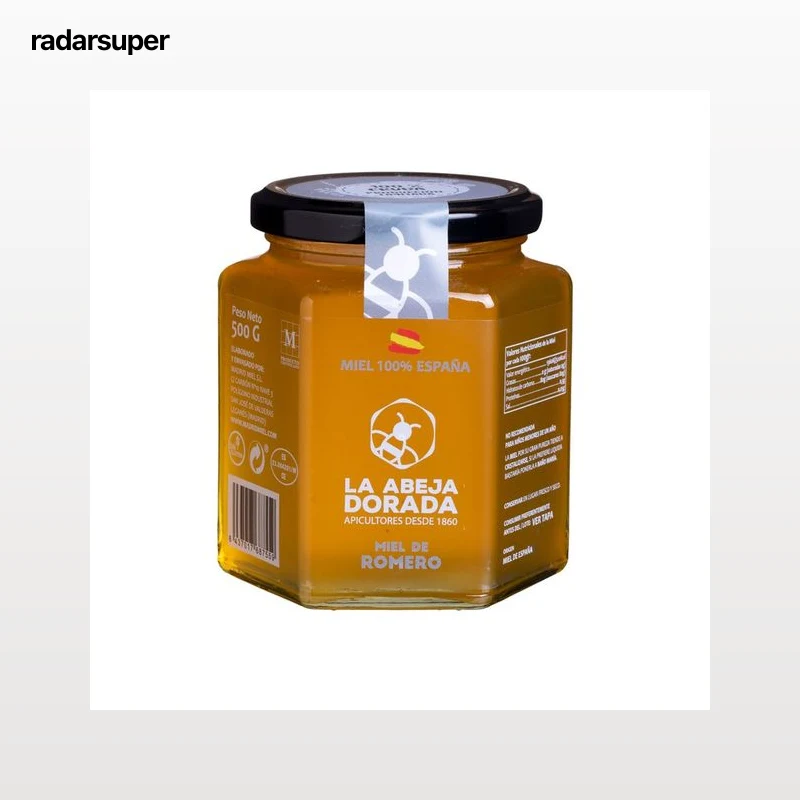 LA ABEJA DORADA Miel de romero 100 % Española 500 g.