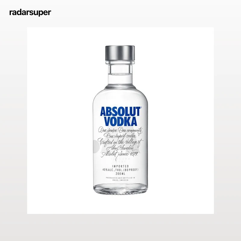 ABSOLUT Vodka blanco elaborado en Suecia botella 20 cl.
