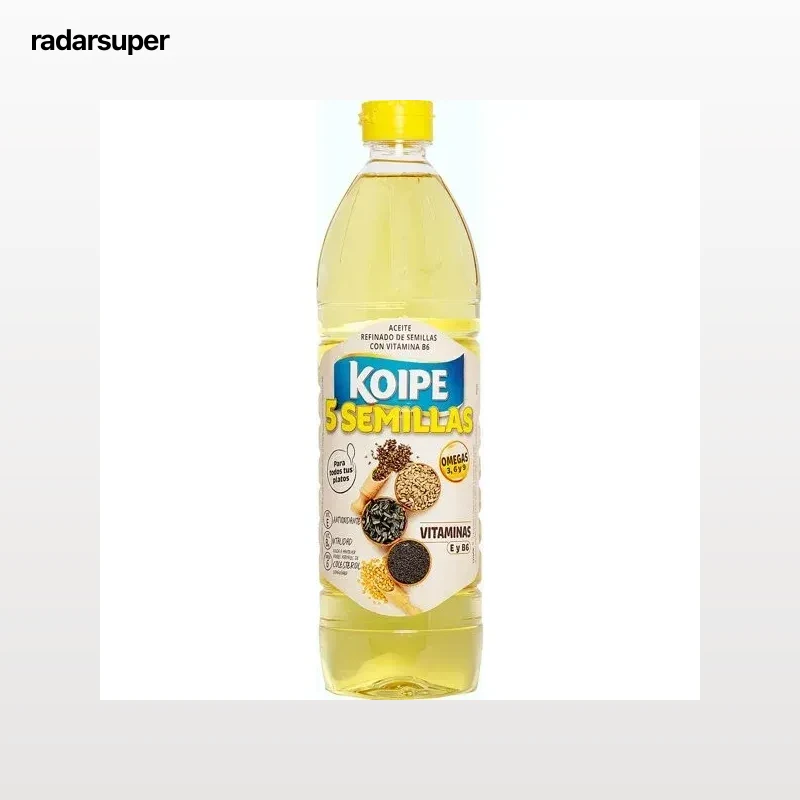 Aceite 5 semillas KOIPE, botella 75 cl