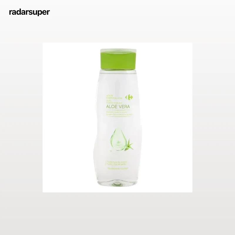 Aceite corporal aloe vera Carrefour 400 ml.