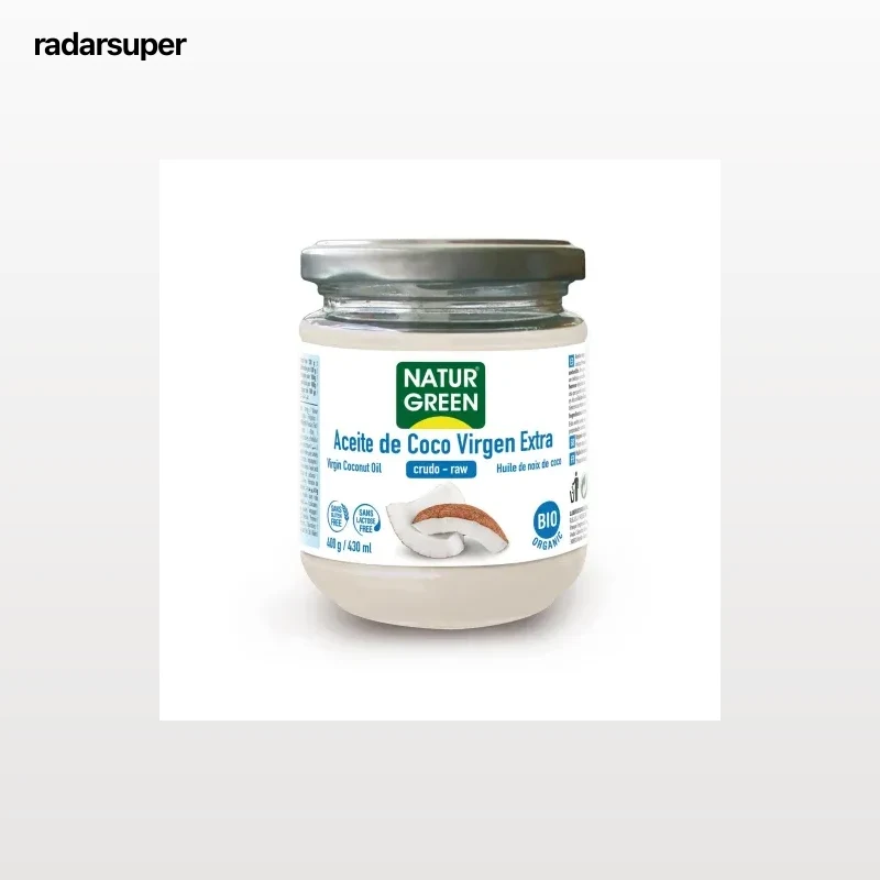 Aceite de coco ecológico Naturgreen tarro 430 ml.
