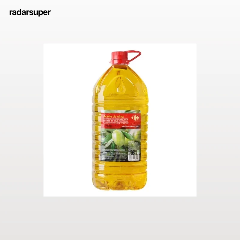 Aceite de oliva suave 0,4º Carrefour garrafón 5 l.