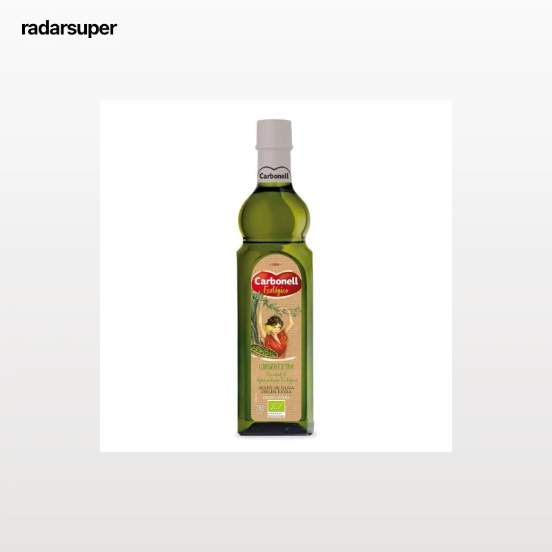 Aceite de oliva virgen extra ecológico Carbonell 750 ml.