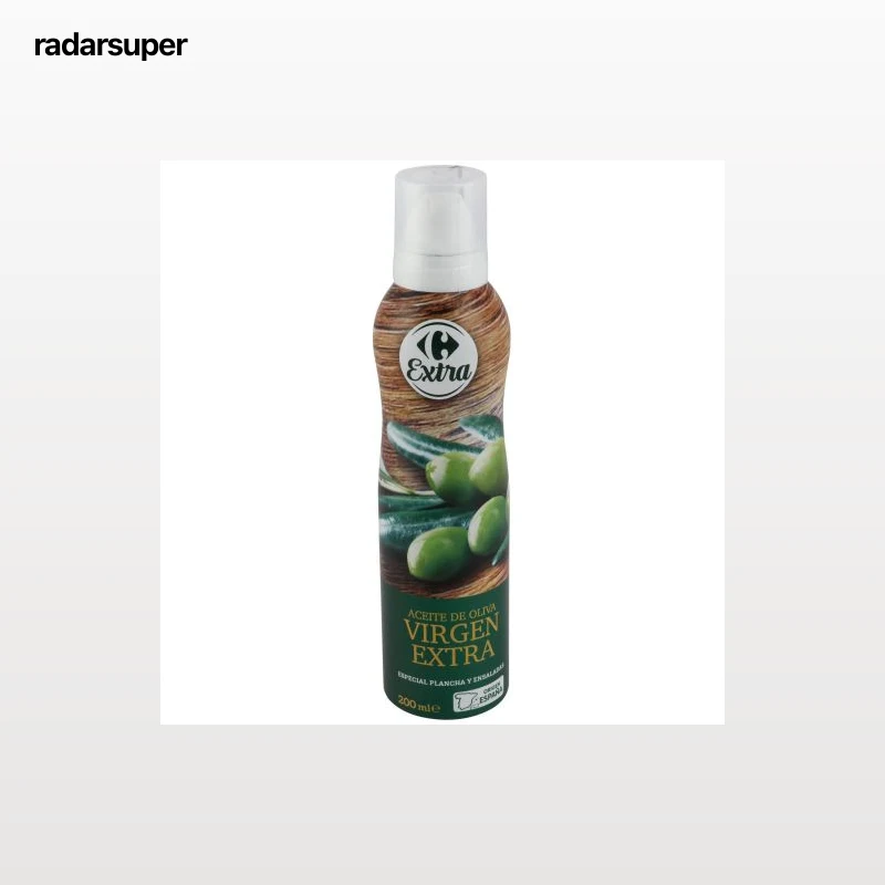 Aceite de oliva virgen extra spray Carrefour Extra 200 ml.