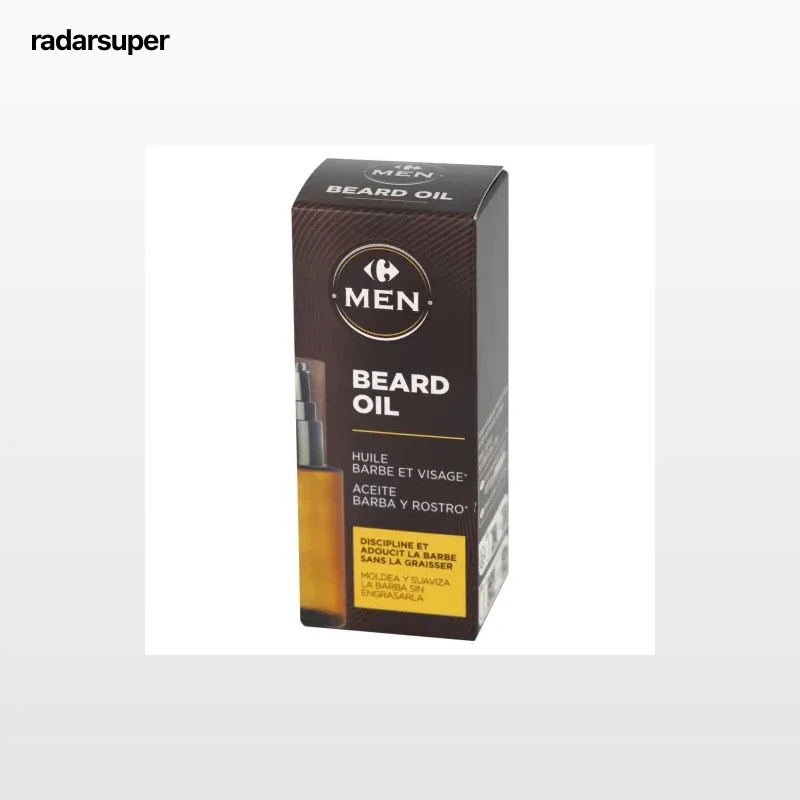 Aceite para la barba y rostro Men Carrefour 30 ml.