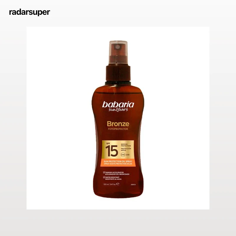 Aceite solar bronceador babaria 100 ml factor 15