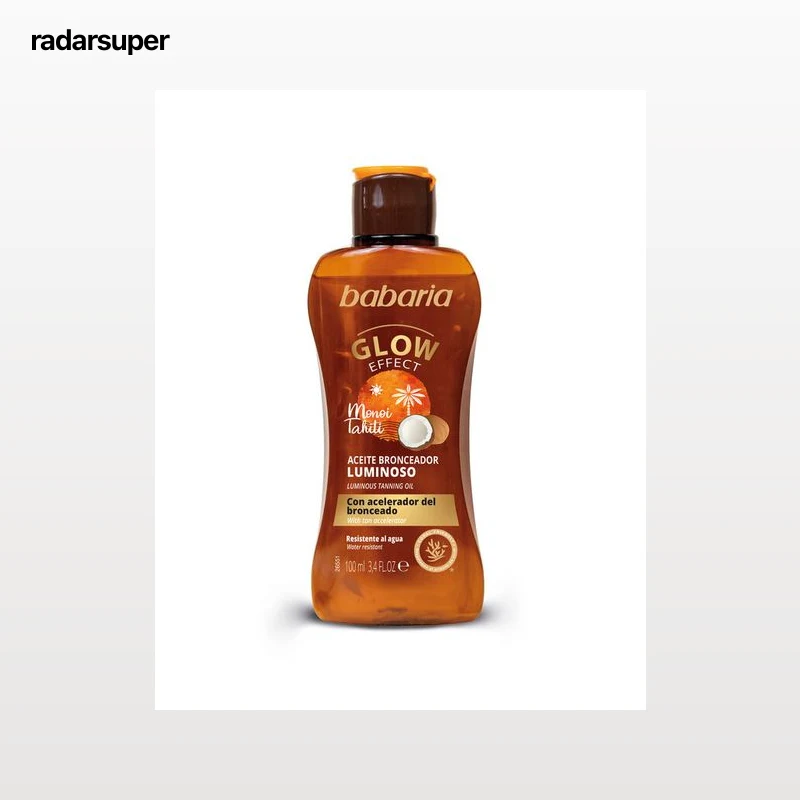 Aceite solar bronceador Babaria 100 ml Glow