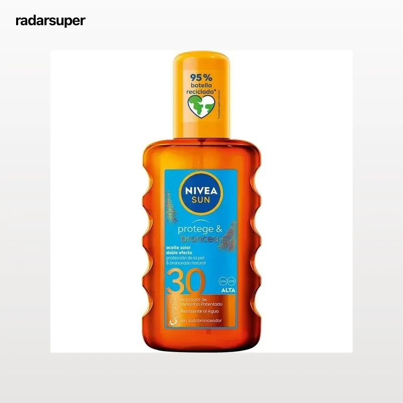 Aceite solar spray activadora del bronceado FP 30 Protege & Broncea Nivea Sun 200 ml.