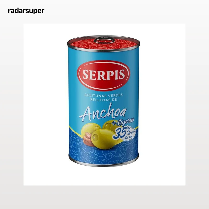 Aceituna ligera rellena de anchoa Serpis 130g