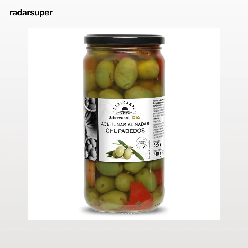 Aceitunas aliñadas chupadedos Dia Vegecampo 410 g