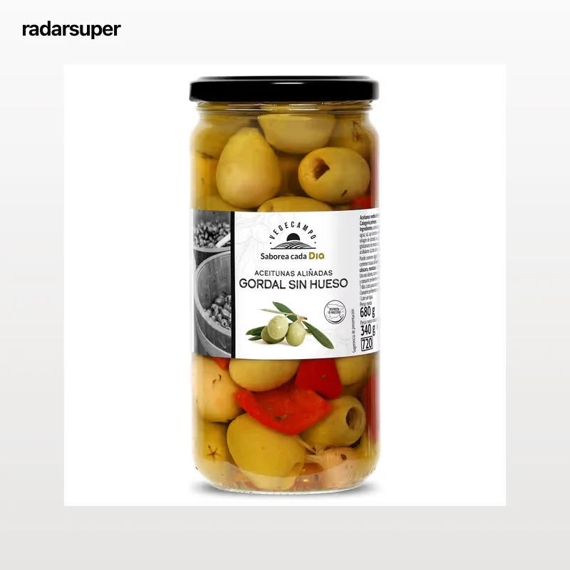 Aceitunas gordal aliñada sin hueso Dia Vegecampo 340 g