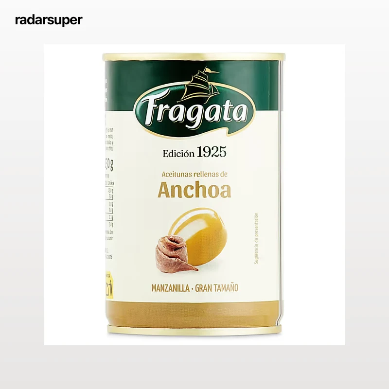 Aceitunas manzanilla rellena de anchoa Fragata 130 g