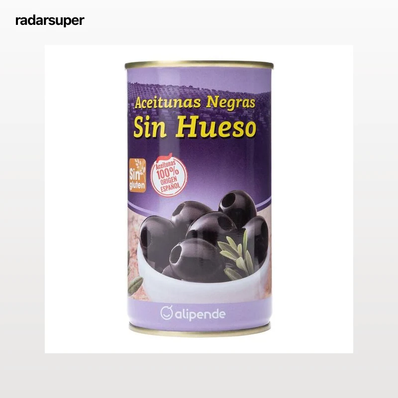 Aceitunas negra sin hueso Alipende 150g