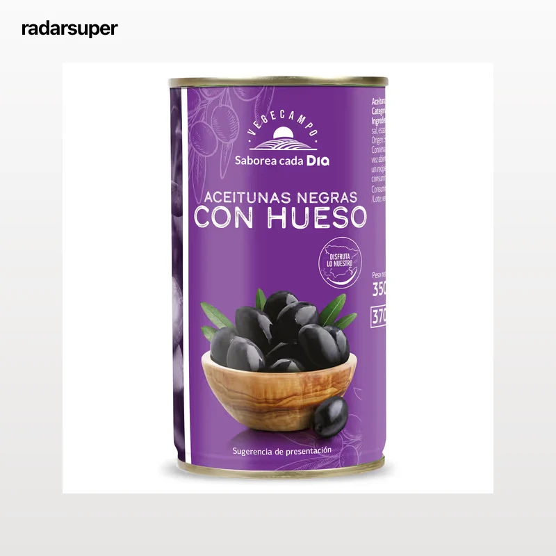 Aceitunas negras con hueso Dia Vegecampo 185 g