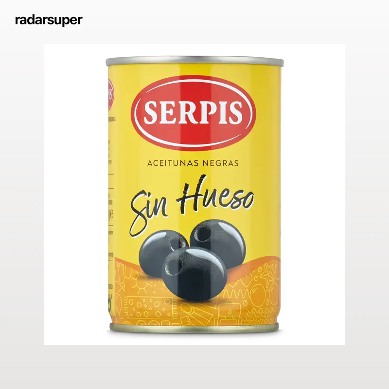 Aceitunas negras sin hueso Serpis 130 g