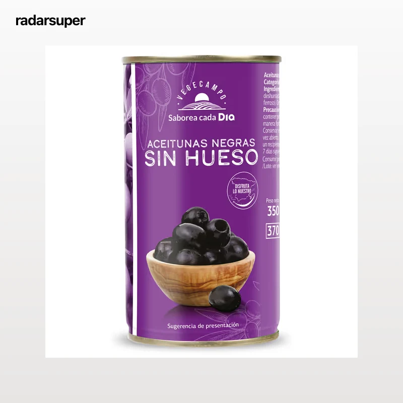 Aceitunas negras sin hueso Dia Vegecampo 150 g