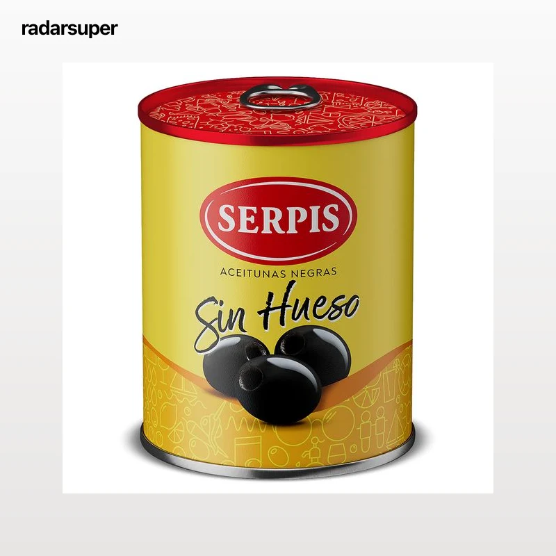 Aceitunas negras sin hueso Serpis 85 g