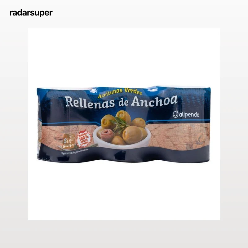 Aceitunas rellenas Alipende pack 3