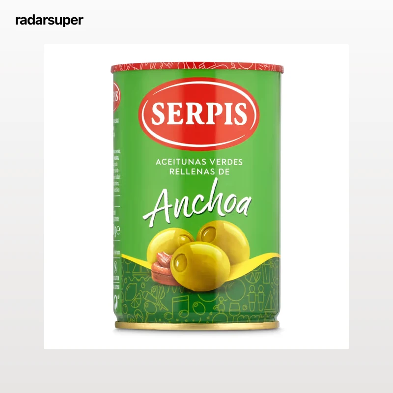 Aceitunas rellenas de anchoa Serpis 130 g