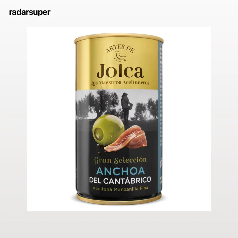 Aceitunas rellenas de anchoa del cantábrico Jolca 150 g