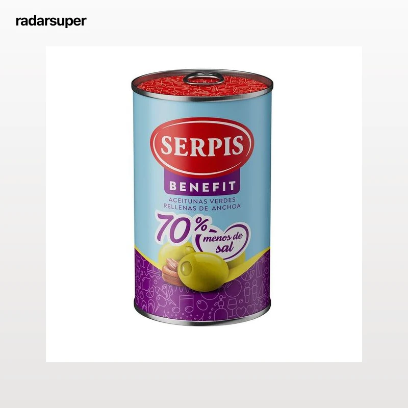 Aceitunas rellenas anchoa Serpis 130g