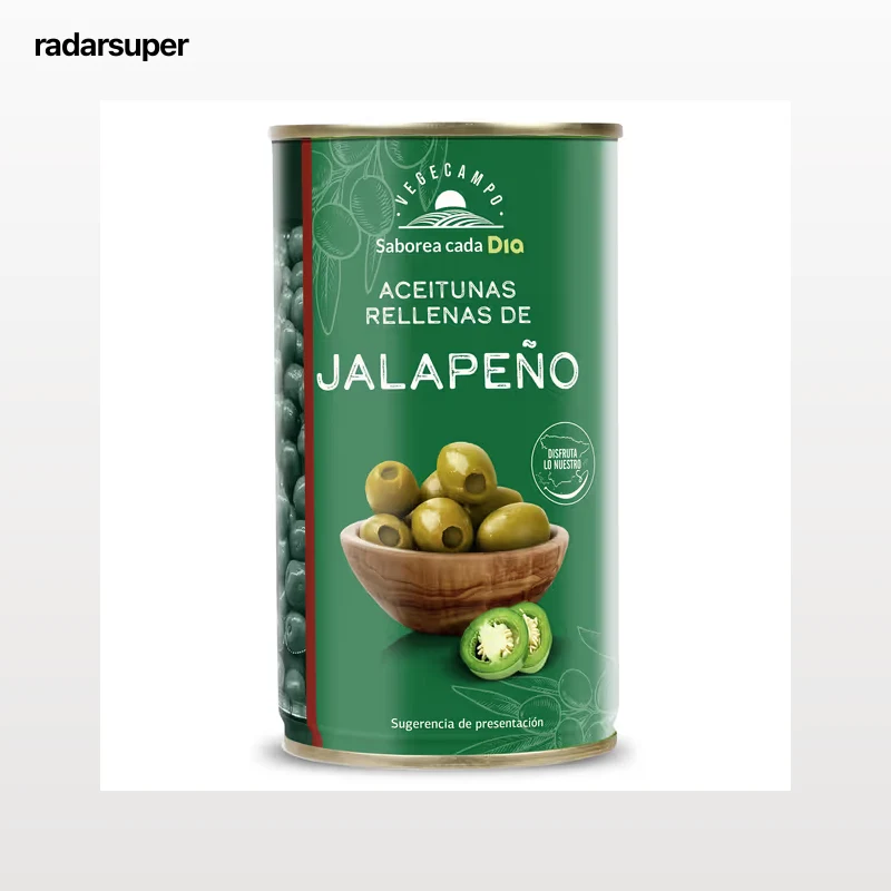 Aceitunas rellenas de jalapeño Dia Vegecampo 150 g