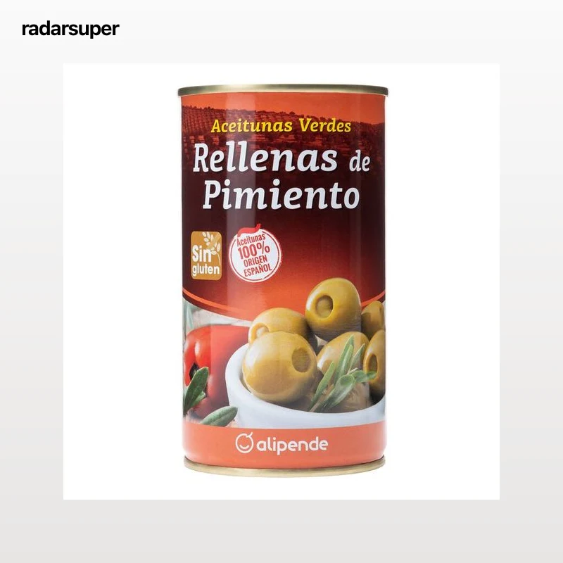 Aceitunas rellenas de pimiento Alipende 150g