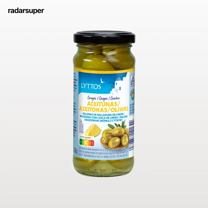 Aceitunas rellenas de ralladura de limón