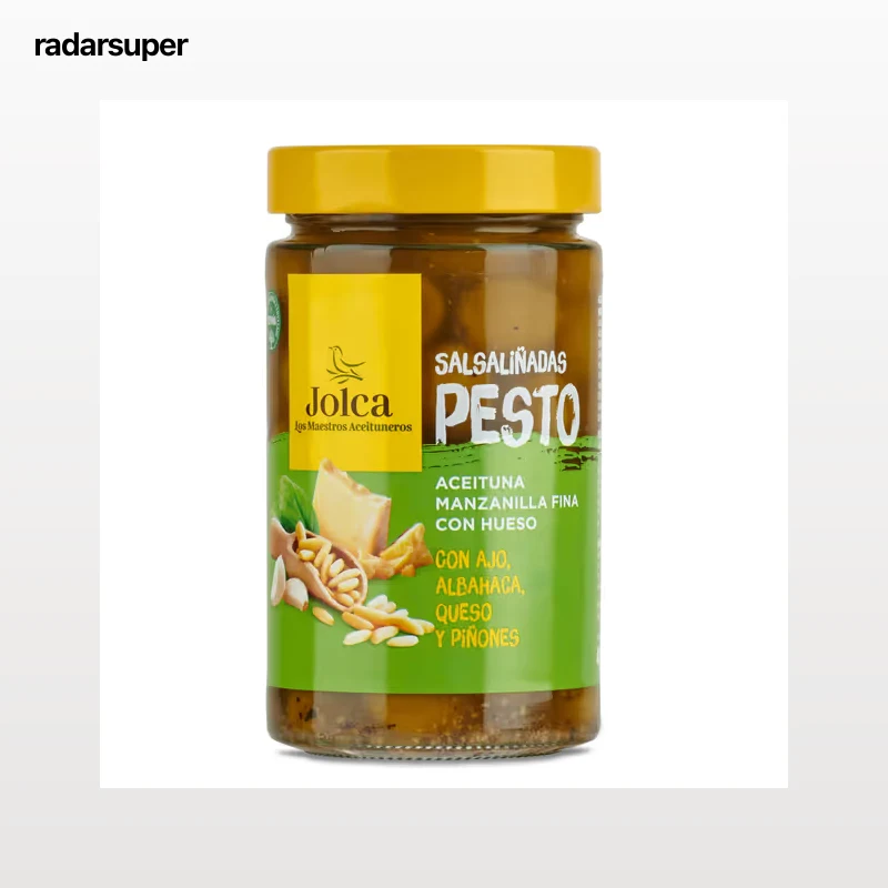 Aceitunas salsaliñadas con pesto Jolca 400 g