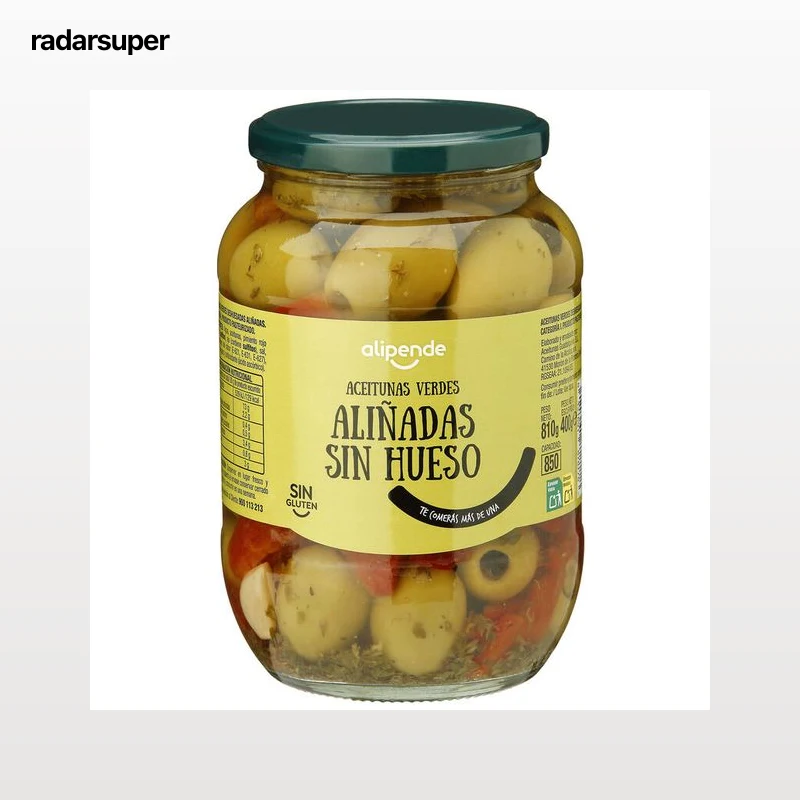 Aceitunas sin hueso aliñadas Alipende 400g