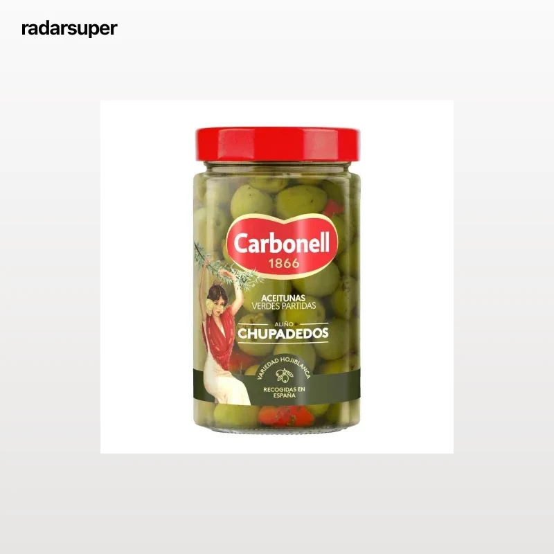 Aceitunas verdes aliño casero Carbonell Tarro 425 g